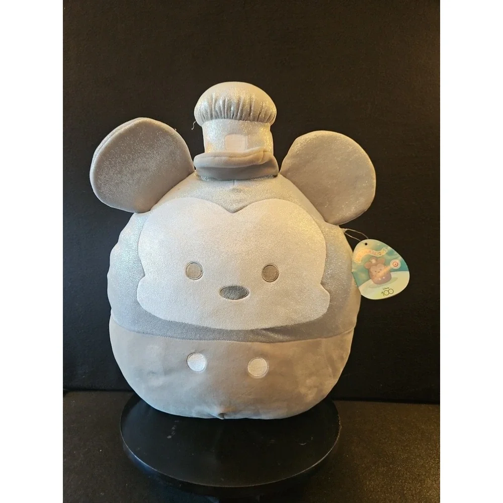 Disney 100 Silver Steamboat Willie Mickey Squishmallow  14